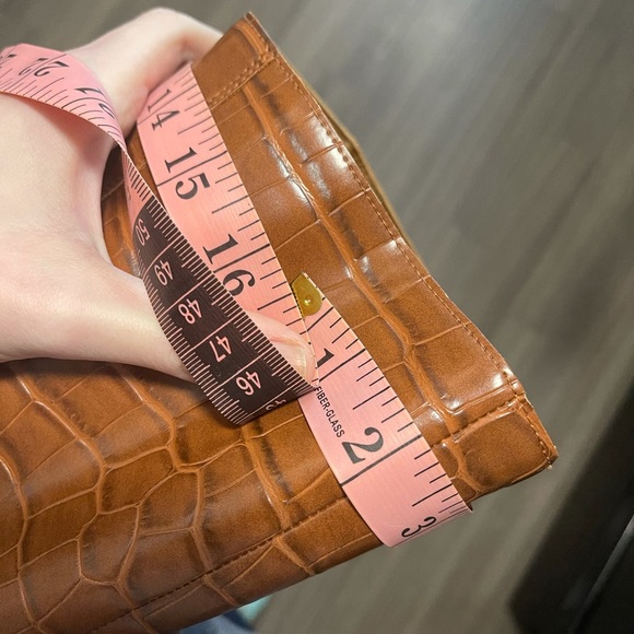 Franco Sarto Brown Faux Crocodile Leather Boots - Picture 9 of 11